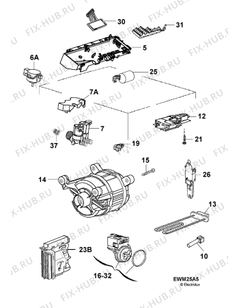 Взрыв-схема стиральной машины Privileg 514609_21000 - Схема узла Electrical equipment 268